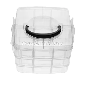 2016 New Arrival Clear Plastic Craft Beads Jewellery Storage Organiser Compartment Tool 3 layers 15x15x12.2cm
2016 New Arrival Clear Plastic Craft Beads Jewellery Storage Organiser Compartment Tool 3 layers 15x15x12.2cm