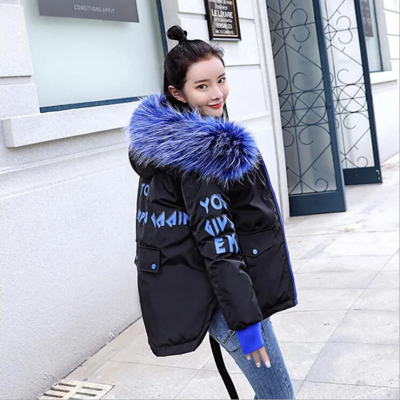 Winter jacket women 2019 new short Parker cotton padded warm jacket female large fur collar Slim winter down cotton coat
Winter jacket women 2019 new short Parker cotton padded warm jacket female large fur collar Slim winter down cotton coat