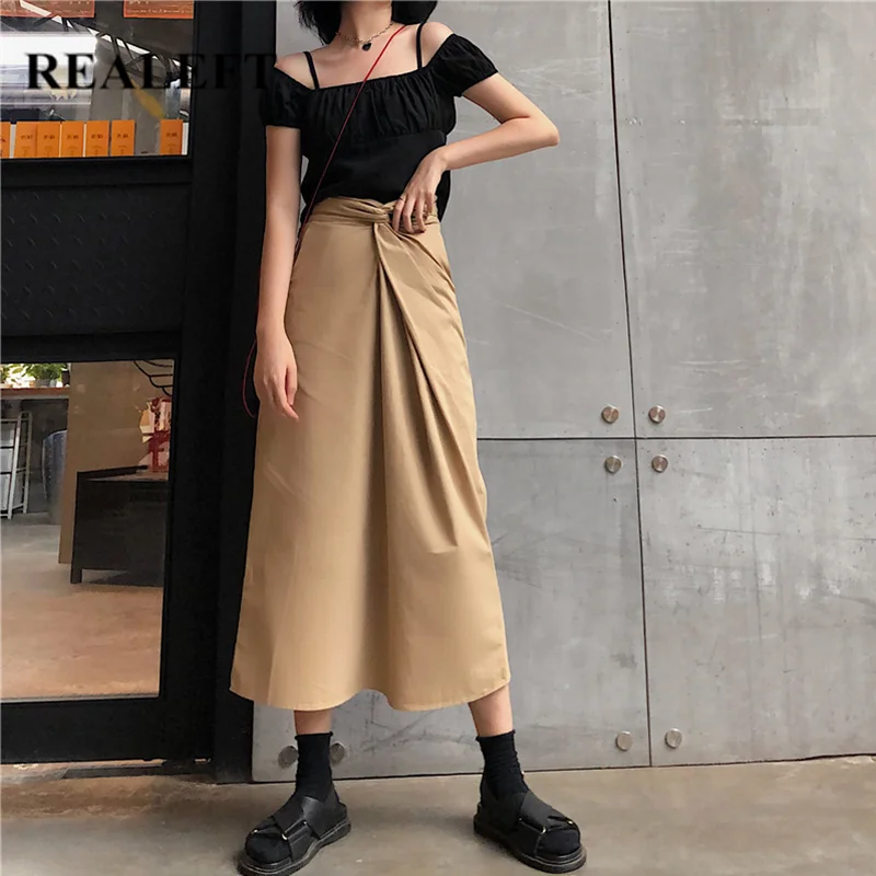 REALEFT 2019 New Arrival Women Solid Vintage A-Line Skirts Autumn Winter High Waist Harajuku Tulle Khaki Long Skirts for Female
REALEFT 2019 New Arrival Women Solid Vintage A-Line Skirts Autumn Winter High Waist Harajuku Tulle Khaki Long Skirts for Female