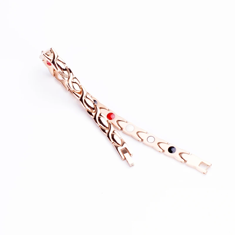 Oktrendy Magnetic Ladies Bracelets Jewellery Stainless Steel Bracelet For Women Rose Gold Color Tennis Bracelet Dropshipping Oktrendy Magnetic Ladies Bracelets Jewellery Stainless Steel Bracelet For Women Rose Gold Color Tennis Bracelet Dropshipping