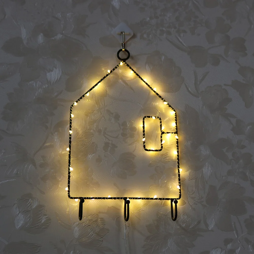 Warm White House Night Light Creative Metal Frame LED Lights Hanger Indoor Lamp for Birthday Holiday Party Wall Decoration Gift
Warm White House Night Light Creative Metal Frame LED Lights Hanger Indoor Lamp for Birthday Holiday Party Wall Decoration Gift