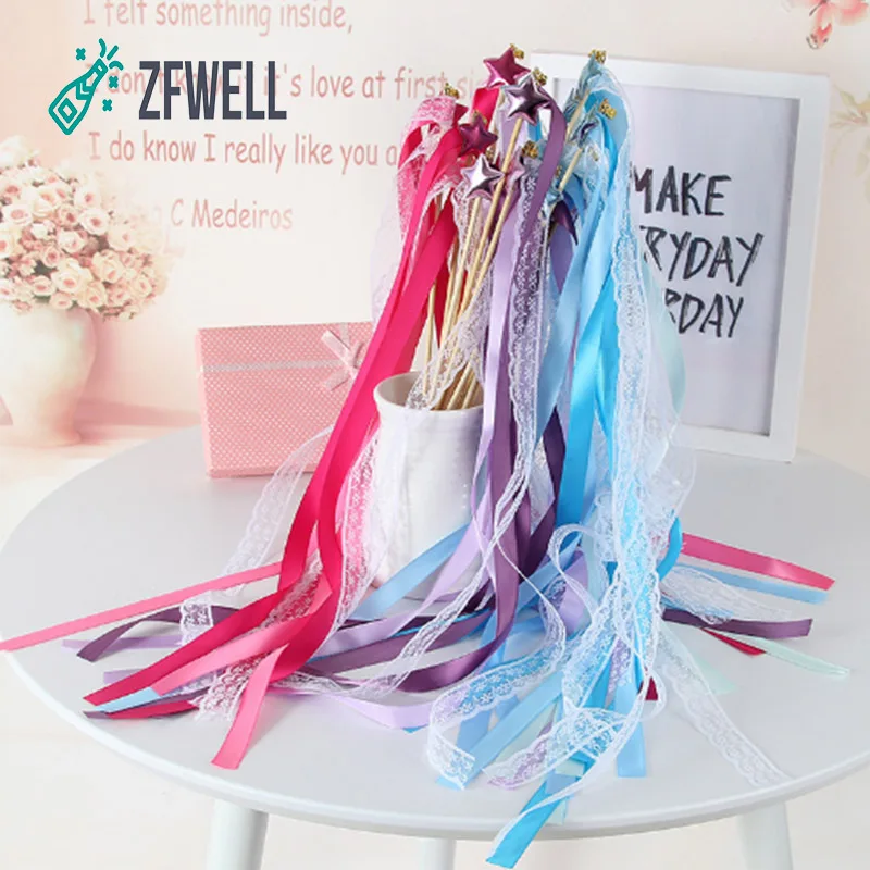 ZFWELL 5pcs/lot Star Ribbon Fairy Stick Magic Wand Pull Flower Lawn Outdoor Wedding Fairy Stick Birthday Party Decoration. 8.5
ZFWELL 5pcs/lot Star Ribbon Fairy Stick Magic Wand Pull Flower Lawn Outdoor Wedding Fairy Stick Birthday Party Decoration. 8.5