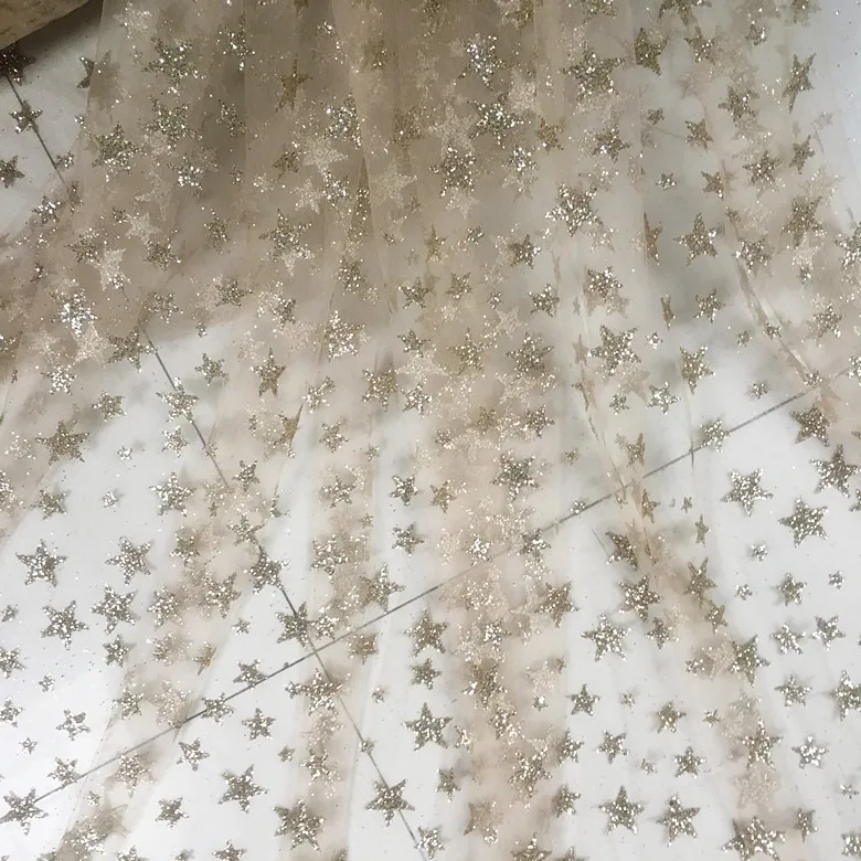 GLace 1Y/Lot Stars shining sequins fabric star transparent pattern bronzing sequins mesh fabric dress performance clothTX177
GLace 1Y/Lot Stars shining sequins fabric star transparent pattern bronzing sequins mesh fabric dress performance clothTX177
