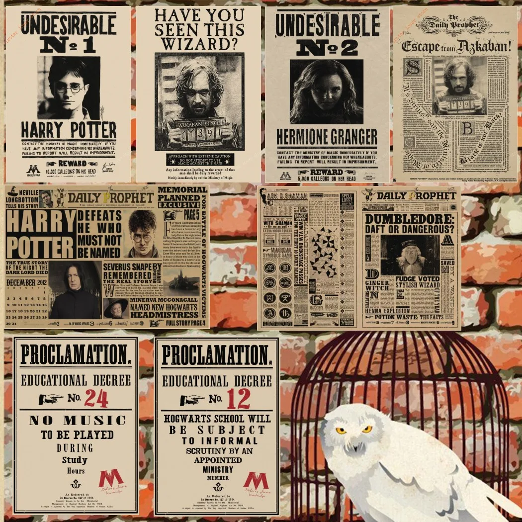 Harry james Wanted Order Undesirable No.1 Retro Kraft Poster Posters buy 3 get 4 Daily prophet posters Home Store Wall Decor
Harry james Wanted Order Undesirable No.1 Retro Kraft Poster Posters buy 3 get 4 Daily prophet posters Home Store Wall Decor