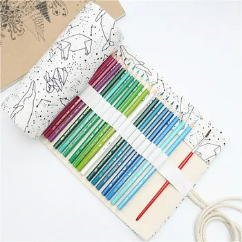 36/48/72 Holes Big Pencil Case School Canvas Roll Pouch Kavaii Pencil Box Constellation Pencil Case Sketch Brush Pencil Bag
36/48/72 Holes Big Pencil Case School Canvas Roll Pouch Kavaii Pencil Box Constellation Pencil Case Sketch Brush Pencil Bag