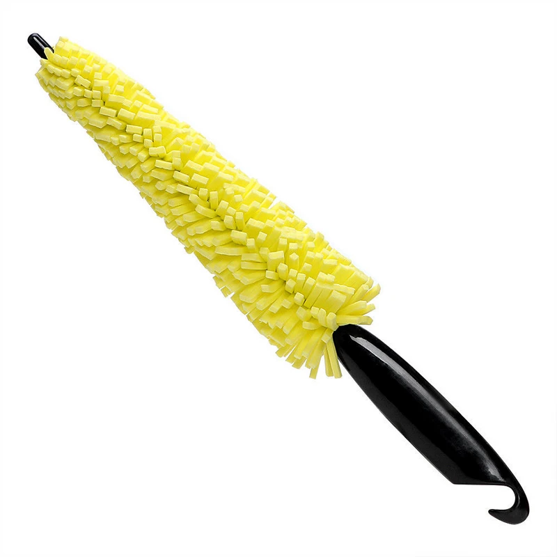 1Pcs Car Washing Wheel Brush Car Tire Rim Cleaning Sponge Plastic Handle Wheel Rim Tire Washing Cleaning Scrub Brush