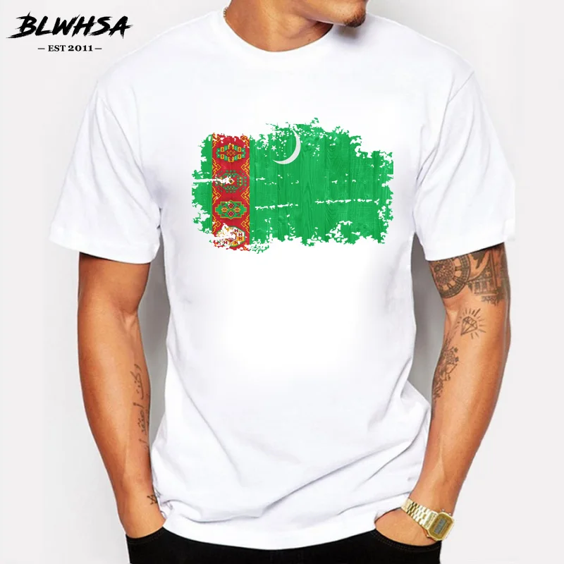 BLWHSA Turkmenistan Mens T Shirts Fashion National Cotton Short Sleeve T-shirt Nostalgic Style Clothing Tees Country Flag
BLWHSA Turkmenistan Mens T Shirts Fashion National Cotton Short Sleeve T-shirt Nostalgic Style Clothing Tees Country Flag