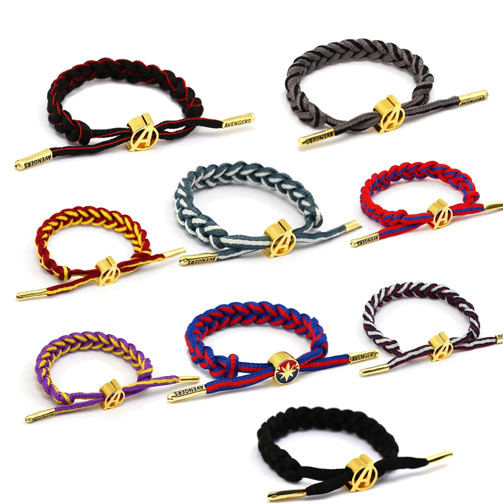 Avengers Figure Bangle Adjustable Bracelets Iron Man Captain Marvel Captain America Thanos Weaves Endgame Men Women Jewelry
Avengers Figure Bangle Adjustable Bracelets Iron Man Captain Marvel Captain America Thanos Weaves Endgame Men Women Jewelry