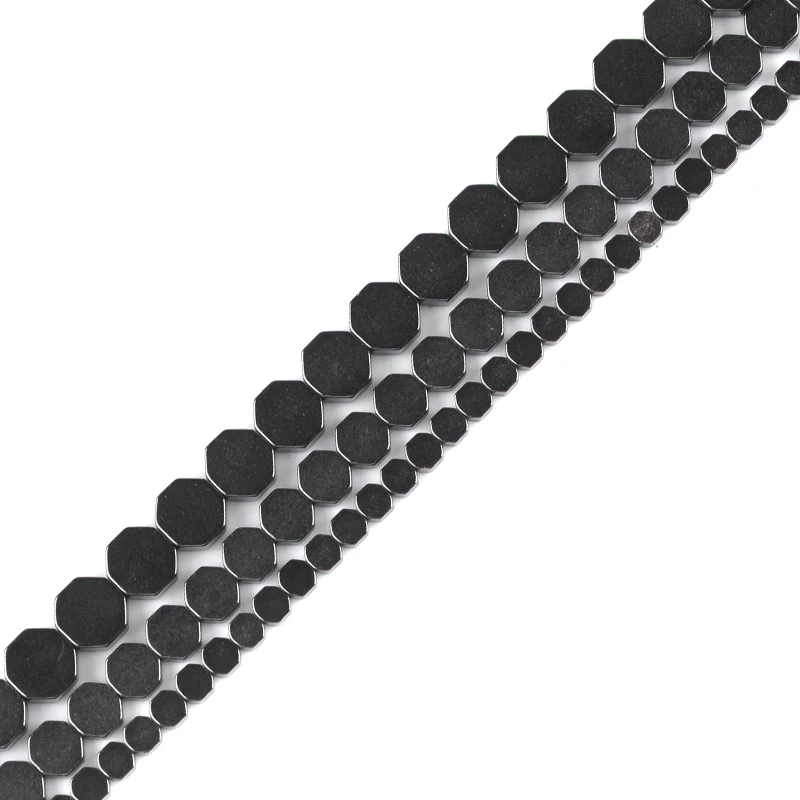 High quality Octagon shape Black Hematite beads Natural Stone Loose beads 4/6/8mm For DIY Jewelry bracelet Making Accessories
High quality Octagon shape Black Hematite beads Natural Stone Loose beads 4/6/8mm For DIY Jewelry bracelet Making Accessories