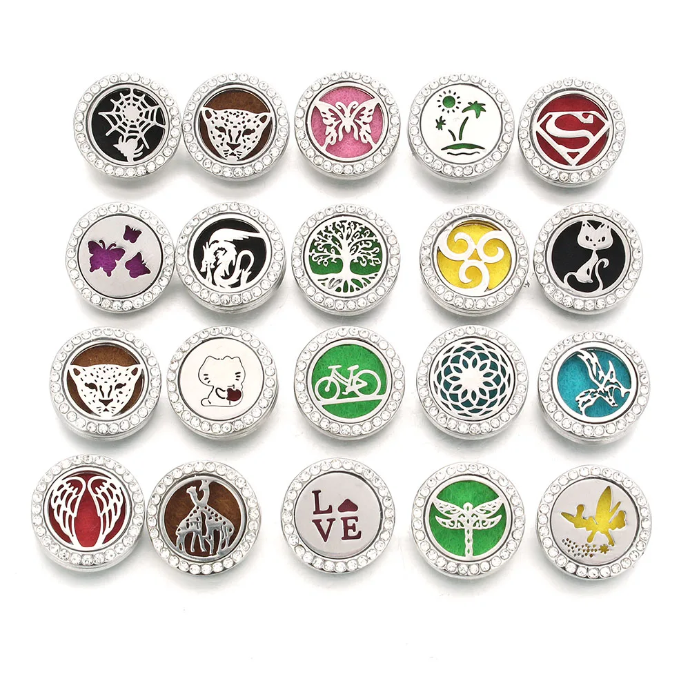 Aromatherapy 18mm Snap Buttons Perfume Locket Magnetic Stainless Steel Essential Oil Diffuser Snap Button Bracelet Jewelry ZA900
Aromatherapy 18mm Snap Buttons Perfume Locket Magnetic Stainless Steel Essential Oil Diffuser Snap Button Bracelet Jewelry ZA900