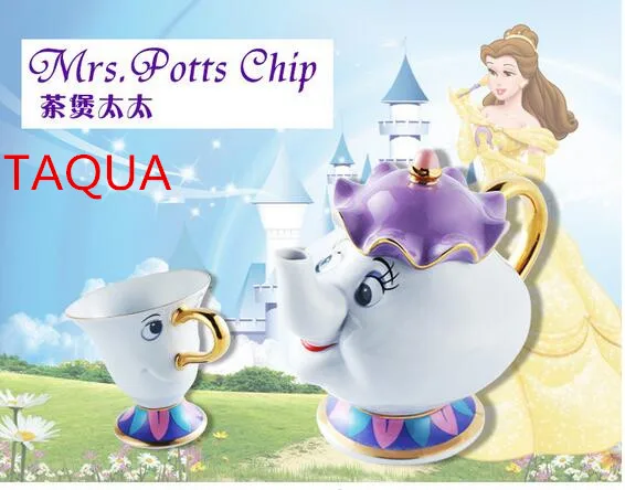TAQUA Hot Sale Cartoon Beauty And The Beast Teapot Mug Mrs Potts Chip Tea sets Cup One Set Lovely Gift Free Shipping
TAQUA Hot Sale Cartoon Beauty And The Beast Teapot Mug Mrs Potts Chip Tea sets Cup One Set Lovely Gift Free Shipping