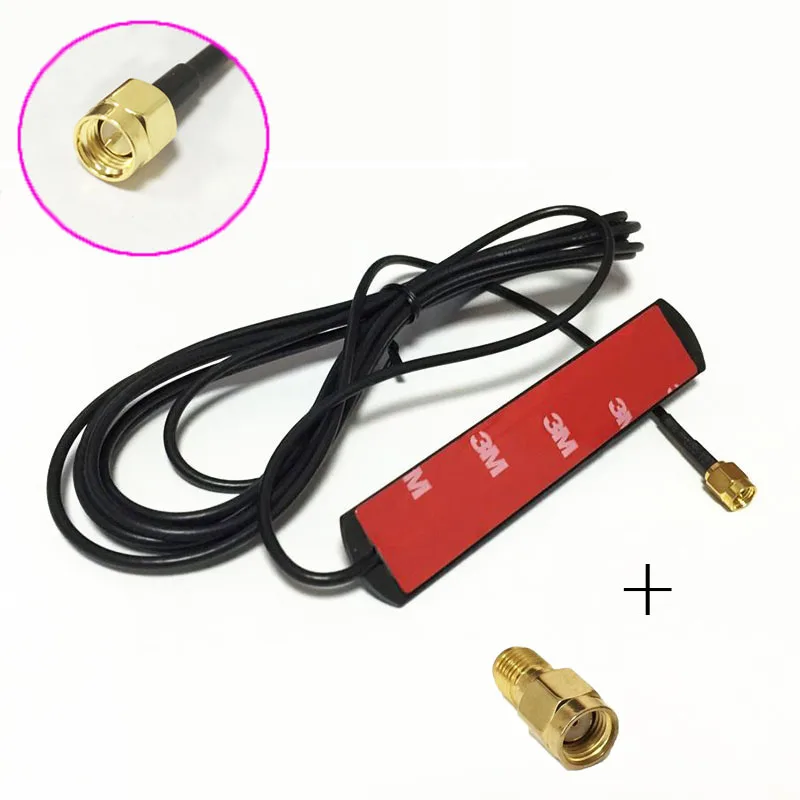 

433Mhz Antenna 2.15DBi RG174 Cable 3M SMA Male Connector Antenna + RF Connector Adapter RP-SMA Male Switch SMA Female Straight