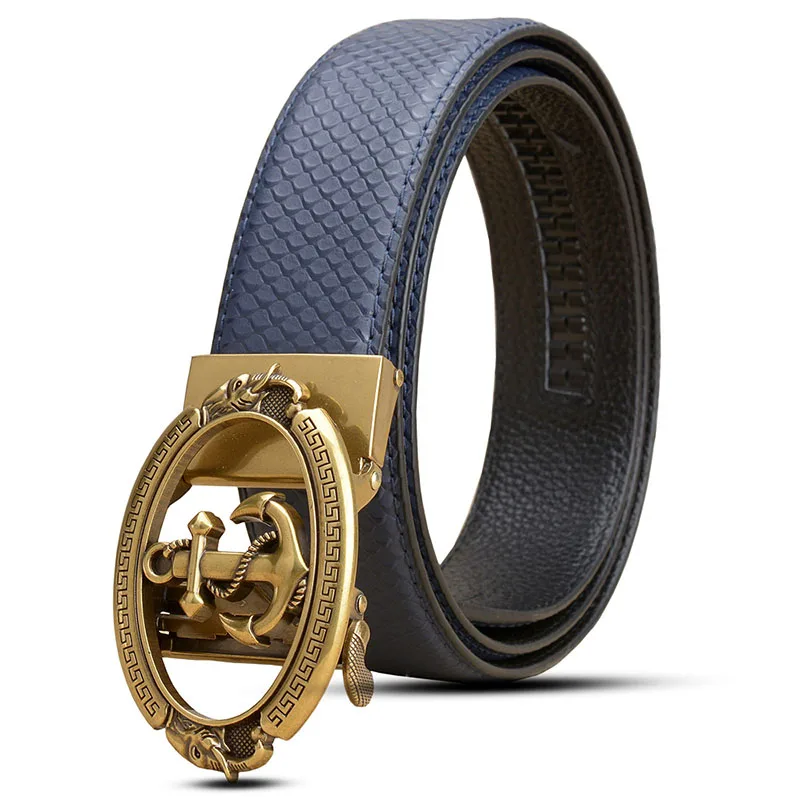 Ta-weo Men Business Cowhide Leather Belts, Snake Skin Striped Pattern Belt, Anchor Automatic Buckle Waistband
Ta-weo Men Business Cowhide Leather Belts, Snake Skin Striped Pattern Belt, Anchor Automatic Buckle Waistband