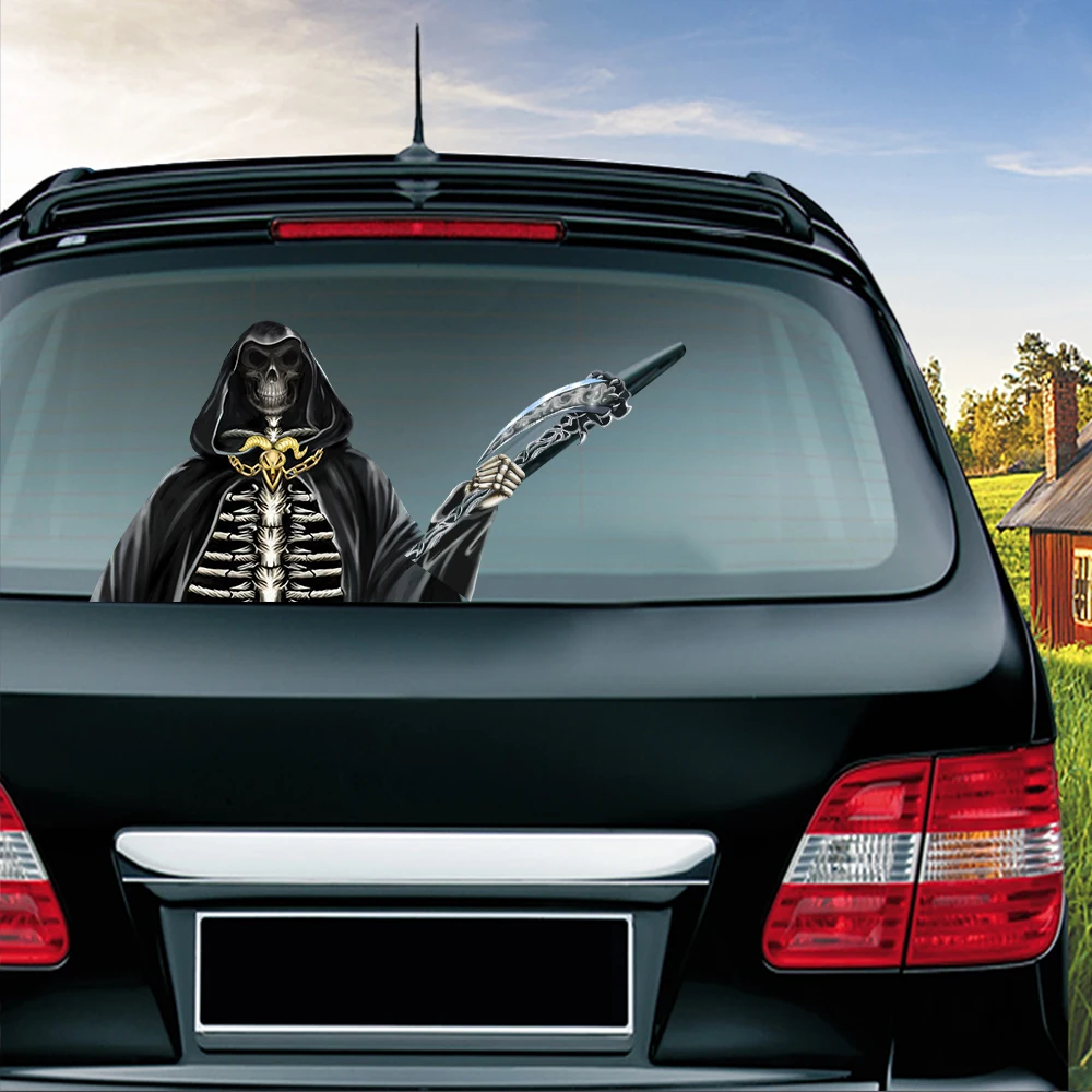 Death and The Sickle Removable Waving Wiper PVC Rear Window Wiper 3D Stickers Rear Windshield Car Styling Decorative Accessories
Death and The Sickle Removable Waving Wiper PVC Rear Window Wiper 3D Stickers Rear Windshield Car Styling Decorative Accessories