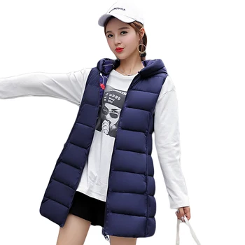 Autumn Winter Vest Women 2018 New Double Sides Wear Hooded Sleeveless Jacket Female Thick Warm Cotton Waistcoat Plus Size D066
Autumn Winter Vest Women 2018 New Double Sides Wear Hooded Sleeveless Jacket Female Thick Warm Cotton Waistcoat Plus Size D066