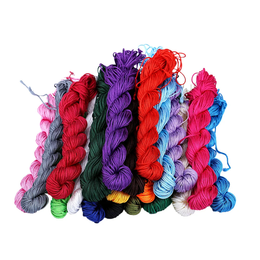 19 Colors 1MM Approx 25M DIY Jewelry Accessories Chinese Knot Wire Braided wire Weaving line For Handmade Jewerly Making
19 Colors 1MM Approx 25M DIY Jewelry Accessories Chinese Knot Wire Braided wire Weaving line For Handmade Jewerly Making