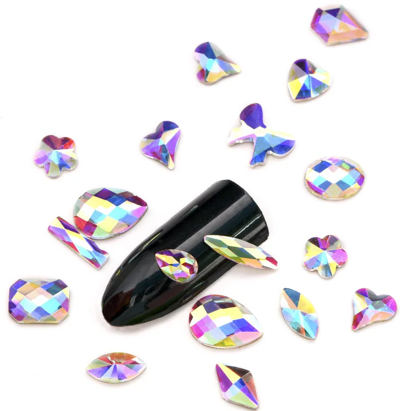 20pcs 47 Shapes K9 Non Hot Fix Rhinestones Flatback Glass Crystal AB Glue On Strass for DIY 3D Nail Art Decoration B1221
20pcs 47 Shapes K9 Non Hot Fix Rhinestones Flatback Glass Crystal AB Glue On Strass for DIY 3D Nail Art Decoration B1221