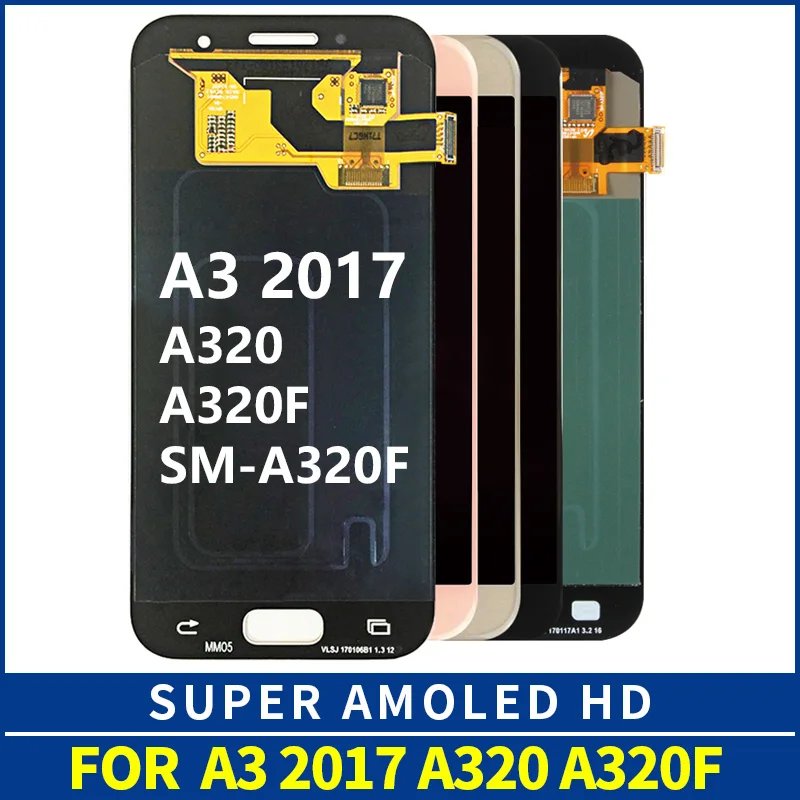 4.7" AMOLED A320 A320F LCD for SAMSUNG Galaxy A3 LCD 2017 Display Touch Screen Digitizer A320M SM-A320F LCD Replacement
4.7" AMOLED A320 A320F LCD for SAMSUNG Galaxy A3 LCD 2017 Display Touch Screen Digitizer A320M SM-A320F LCD Replacement