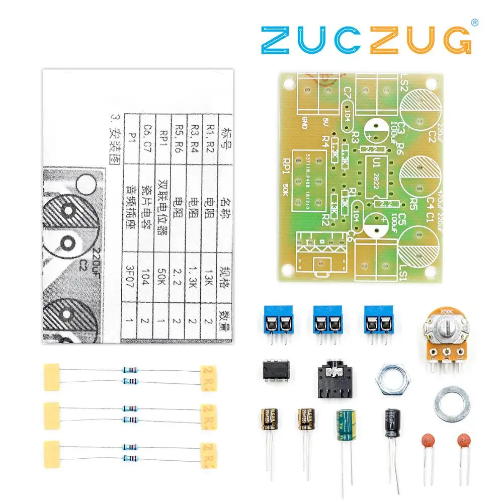 TDA2822 TDA2822M Amplifier Board DC 1.8-12V 2.0 Channel Stereo Mini AUX Audio Amplifier Module AMP with 50K Ohm Potentiometer
TDA2822 TDA2822M Amplifier Board DC 1.8-12V 2.0 Channel Stereo Mini AUX Audio Amplifier Module AMP with 50K Ohm Potentiometer