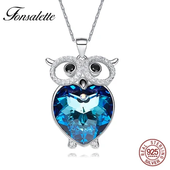 Charming Austria Ctystal 925 Sterling Silver Heart Necklace Pendant Owl Shaped Lovely Cute Animal Woman Jewelry Gift zk40
Charming Austria Ctystal 925 Sterling Silver Heart Necklace Pendant Owl Shaped Lovely Cute Animal Woman Jewelry Gift zk40