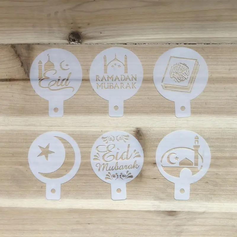 6Pcs/Set Eid Mubarak Ramadan Coffee Flower Spray Stencils Cake Decorating DIY Fondant Template Y1QB
6Pcs/Set Eid Mubarak Ramadan Coffee Flower Spray Stencils Cake Decorating DIY Fondant Template Y1QB