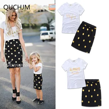 2019 new 2 pc T-shirt skirt Matching Mother Daughter Clothes Family Look Mommy And Me Clothing set Shirt Family Matching Clothes
2019 new 2 pc T-shirt skirt Matching Mother Daughter Clothes Family Look Mommy And Me Clothing set Shirt Family Matching Clothes