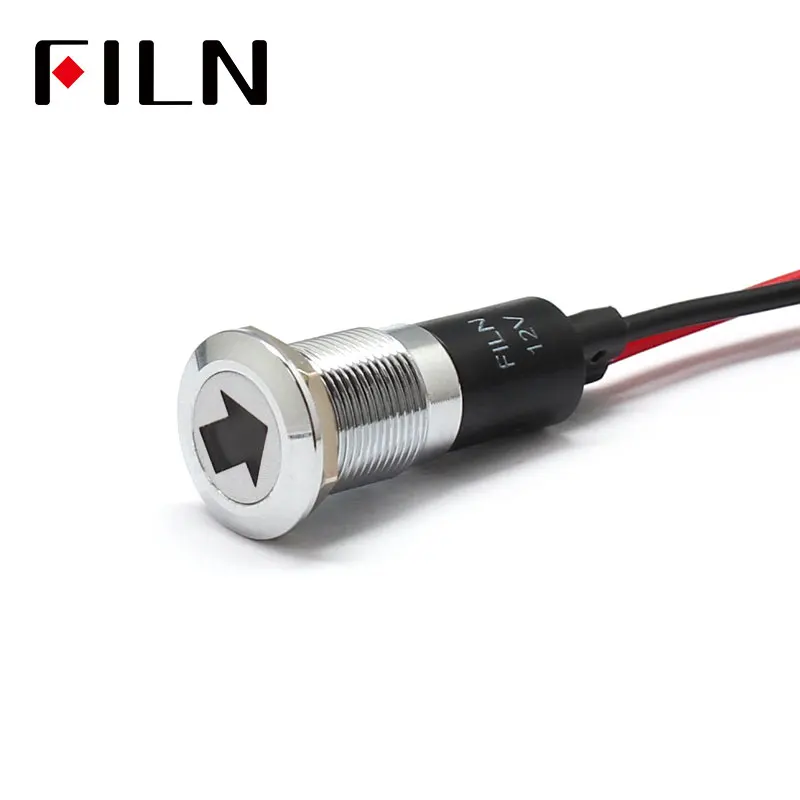 FILN 12mm Car dashboard Turn signal symbol led red yellow white blue green 12v led indicator light with 20cm cable
FILN 12mm Car dashboard Turn signal symbol led red yellow white blue green 12v led indicator light with 20cm cable