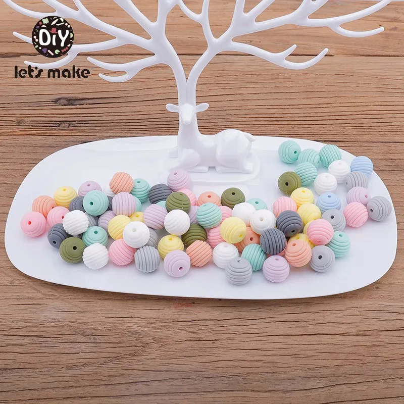 Let's make Silicone Beads Teethers 7-9 Months 15mm Nitrosamine Free Thread Baby Toy DIY Necklace Pacifier Clip Baby Teething
Let's make Silicone Beads Teethers 7-9 Months 15mm Nitrosamine Free Thread Baby Toy DIY Necklace Pacifier Clip Baby Teething