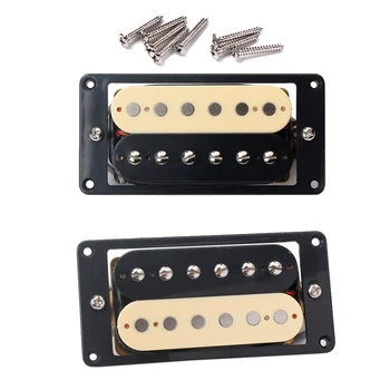 Tooyful 2 Pieces Neck Bridge Electric Guitar Humbucker Dual Coils Pickup, Black Frame
Tooyful 2 Pieces Neck Bridge Electric Guitar Humbucker Dual Coils Pickup, Black Frame