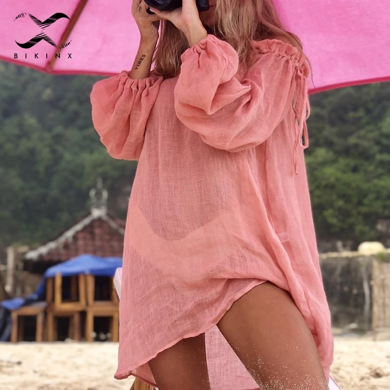 2020 Cotton beach dress cover up White sarong swim cover-ups Long sleeve beachwear off shoulder bikini women cover up tunic new
2020 Cotton beach dress cover up White sarong swim cover-ups Long sleeve beachwear off shoulder bikini women cover up tunic new