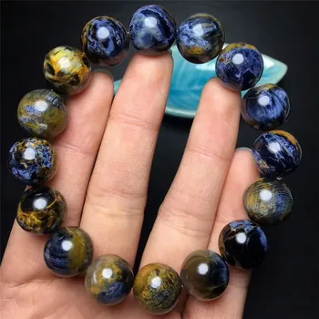Genuine Natural Blue Yellow Pietersite Stone Round Beads Healing Crystal Stretch Powerful Bracelet AAAA 13.5mm
Genuine Natural Blue Yellow Pietersite Stone Round Beads Healing Crystal Stretch Powerful Bracelet AAAA 13.5mm