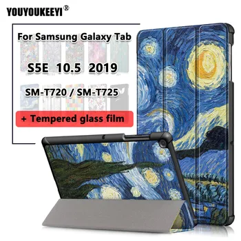 Painted Stand Magnetic Smart Case For Samsung Galaxy Tab S5E T720 T725 2019 new released Tempered glass film for SM-T720 SM-T725
Painted Stand Magnetic Smart Case For Samsung Galaxy Tab S5E T720 T725 2019 new released Tempered glass film for SM-T720 SM-T725