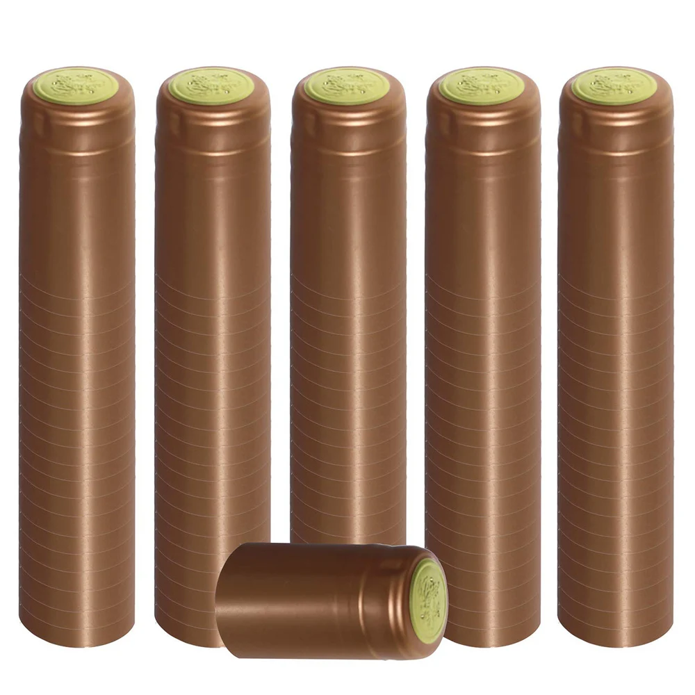 

PVC Heat Shrink Capsules For Wine Bottles - 120 Count (Solid Bronze)