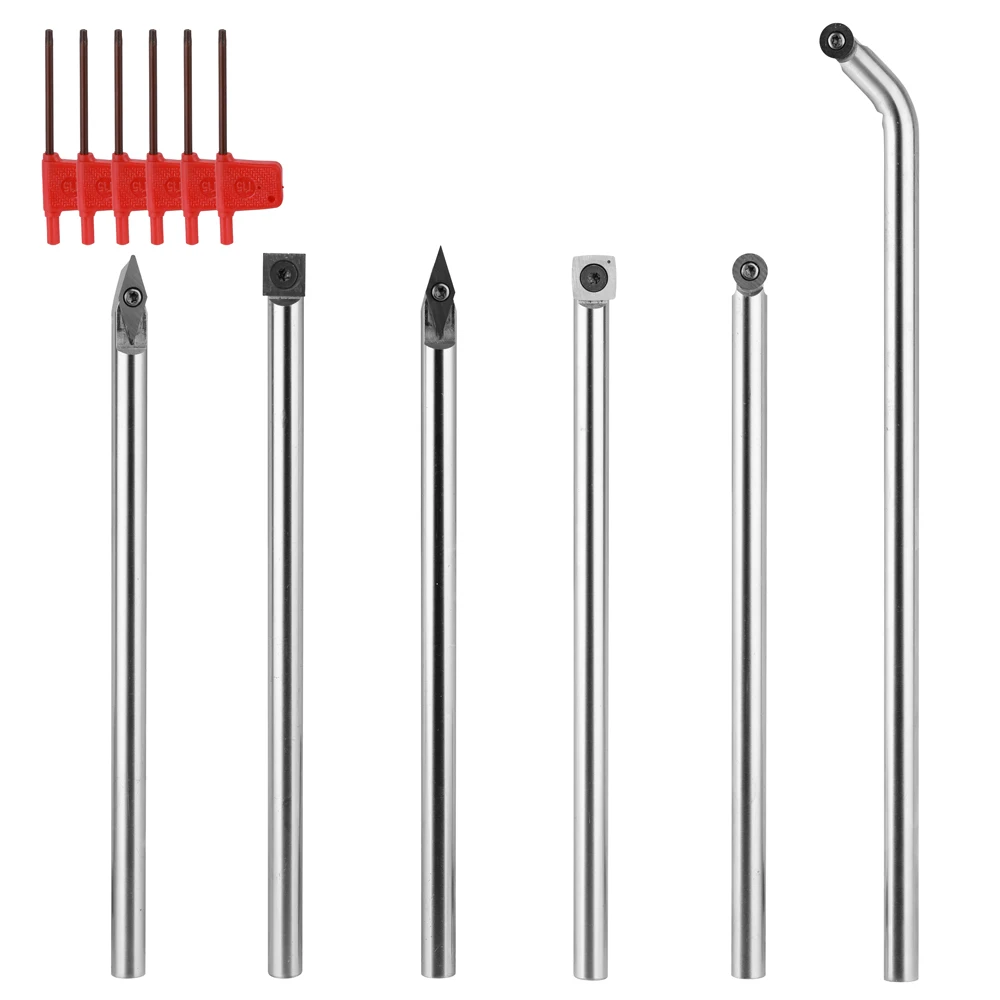 Wood Turning Tool Set Carbide Tipped Lathe Tool Set Multifunctional Woodworking Tool Alloy Handle Turning Tools
Wood Turning Tool Set Carbide Tipped Lathe Tool Set Multifunctional Woodworking Tool Alloy Handle Turning Tools