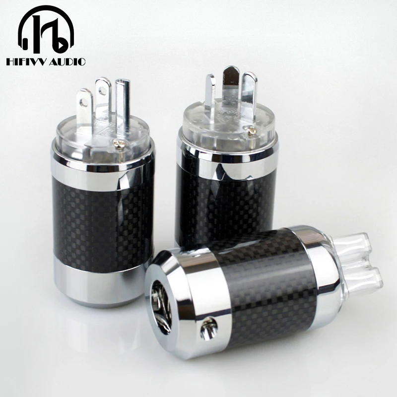 HI end AC power cable plug for Carbon Fiber Rhodium Plated Power Plug IEC Female Power Plug Connector of power line
HI end AC power cable plug for Carbon Fiber Rhodium Plated Power Plug IEC Female Power Plug Connector of power line