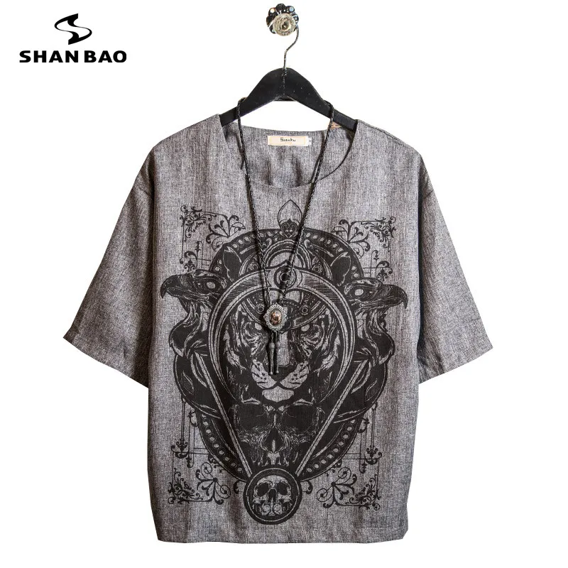 Men's round neck loose short-sleeved T-shirt 2019 summer new fashion lion graffiti printing young men's dark gray trend T-shirt
Men's round neck loose short-sleeved T-shirt 2019 summer new fashion lion graffiti printing young men's dark gray trend T-shirt