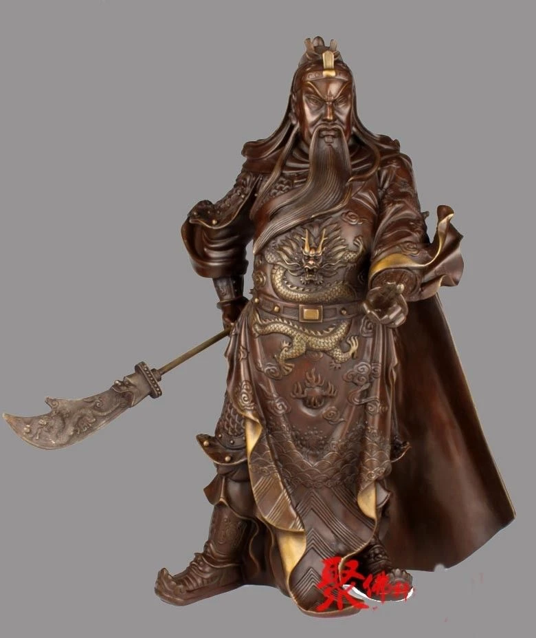 free shipping China Bronze Copper Dragon Finger Guan Gong Guan Yu Budda God Hold Sword Statue
free shipping China Bronze Copper Dragon Finger Guan Gong Guan Yu Budda God Hold Sword Statue