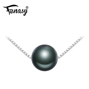 FENASY Black pearl brand Jewelry Natural Round Tahitian Pearl Necklace S925 sterling silver jewelry charms Necklaces for women
FENASY Black pearl brand Jewelry Natural Round Tahitian Pearl Necklace S925 sterling silver jewelry charms Necklaces for women