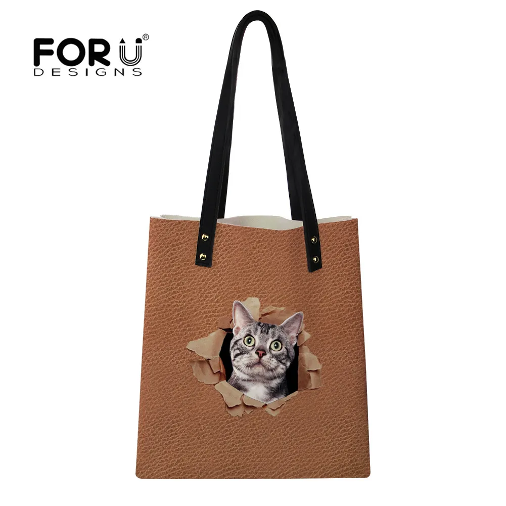 FORUDESIGNS Women Messenger Bags Leather Casual Handbags Female Designer Cute Cat Tote Shoulder Bag High Quality Bolsos Purses
FORUDESIGNS Women Messenger Bags Leather Casual Handbags Female Designer Cute Cat Tote Shoulder Bag High Quality Bolsos Purses
