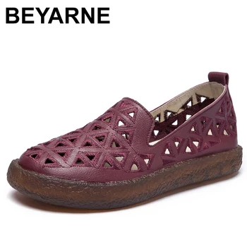 BEYARNE New Women Loafers Lady Flat Shoes Woman Summer Flats Hollow Out Comfortable Soft Outsole Genuine Leather MoccasinsE300
BEYARNE New Women Loafers Lady Flat Shoes Woman Summer Flats Hollow Out Comfortable Soft Outsole Genuine Leather MoccasinsE300