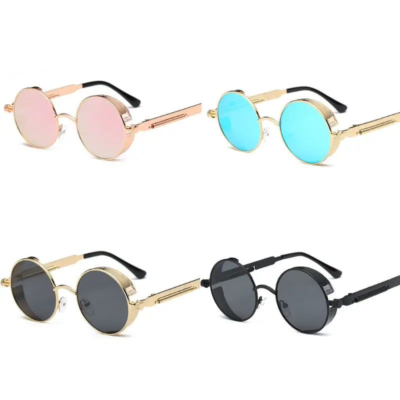 Steampunk Style Round Vintage Polarized Sunglasses Retro Eyewear UV400 Protection Metel Frame
Steampunk Style Round Vintage Polarized Sunglasses Retro Eyewear UV400 Protection Metel Frame