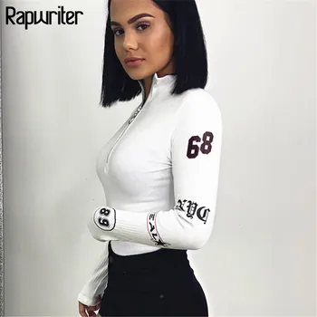 Rapwriter Sexy Turtleneck Long Sleeve Ring Zipper Bodysuit Women 2018 Fall Winter Bodycon Skinny Printed Sheer White Bodysuit
Rapwriter Sexy Turtleneck Long Sleeve Ring Zipper Bodysuit Women 2018 Fall Winter Bodycon Skinny Printed Sheer White Bodysuit