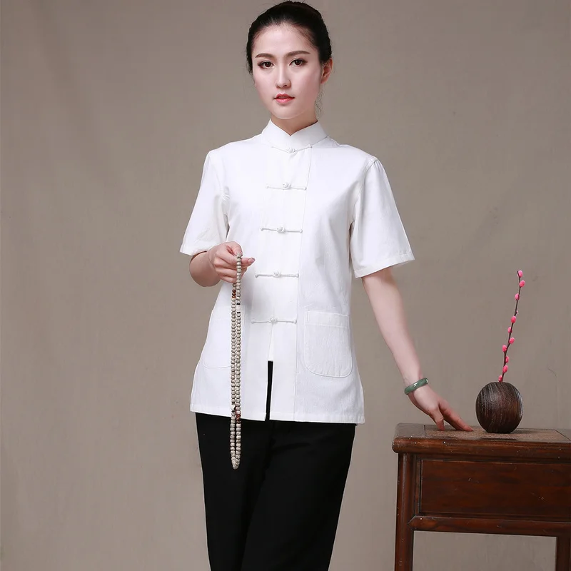 Summer New Women Kung Fu Clothes Wudang Tai Chi Uniform Woman Tang Costume Short Sleeve Chinese Traditional Style Shirt 7colors
Summer New Women Kung Fu Clothes Wudang Tai Chi Uniform Woman Tang Costume Short Sleeve Chinese Traditional Style Shirt 7colors