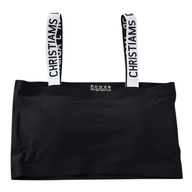 New Womens Ice Silk Cami Bralette Padded Letter Printed Strap Tube Top Bustier Sexy Tube Top Underwear 
New Womens Ice Silk Cami Bralette Padded Letter Printed Strap Tube Top Bustier Sexy Tube Top Underwear