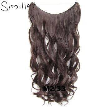 Similler 24 Inches Invisible Wire No Clips in Hair Extensions Secret Fish Line Synthetic Hairpieces Curly 32 Colors 100g
Similler 24 Inches Invisible Wire No Clips in Hair Extensions Secret Fish Line Synthetic Hairpieces Curly 32 Colors 100g