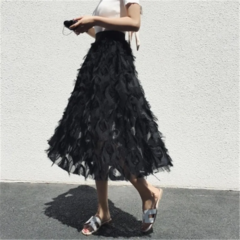 2018 Summer Women Skirts Casual Skirt Female High Waist Elastic Tulle Skirts Fashion Vintage Women's Pleated Party Midi Skirt
2018 Summer Women Skirts Casual Skirt Female High Waist Elastic Tulle Skirts Fashion Vintage Women's Pleated Party Midi Skirt