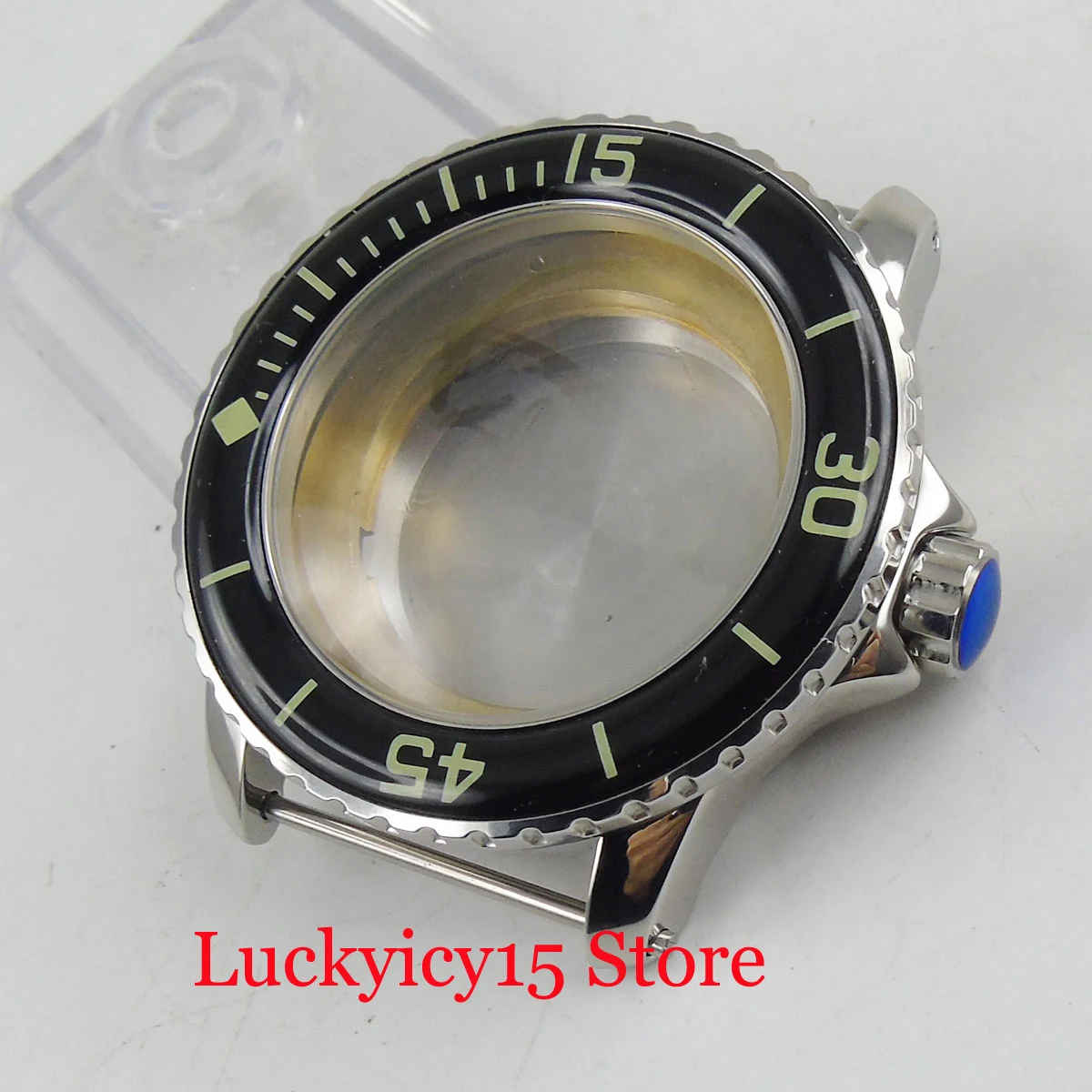 Watch Parts Fit for ETA 2836 MIYOTA 8215 Movement Mental 45mm Watch Case With Rotating Watch Bezel
Watch Parts Fit for ETA 2836 MIYOTA 8215 Movement Mental 45mm Watch Case With Rotating Watch Bezel