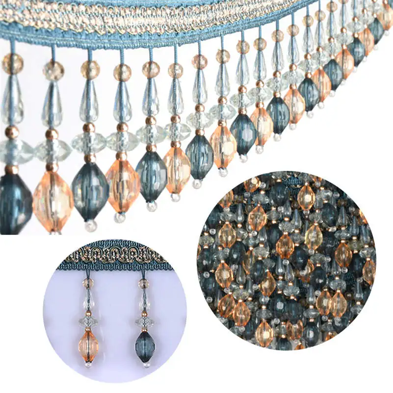 Crystal Beaded Curtain Edge Sewing Fringe Tassel Trimming Upholstery Wedding Decor Elegant Lace 1M
Crystal Beaded Curtain Edge Sewing Fringe Tassel Trimming Upholstery Wedding Decor Elegant Lace 1M