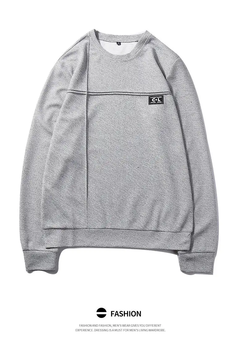 2019 New Fashion Hoodies Shirts Men Sweatshirts Male Solid Hoody Korean Styele O-Neck Autumn Spring Winter Brand Streetwears 07