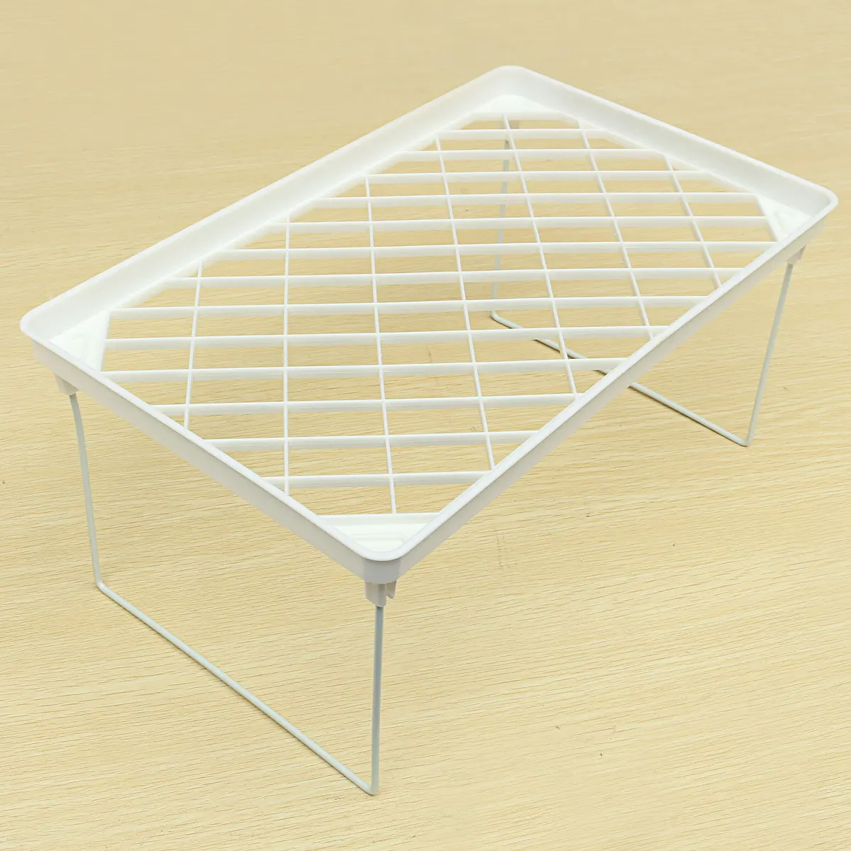 Kitchen Foldable Multilayer Plastic Storage Rack